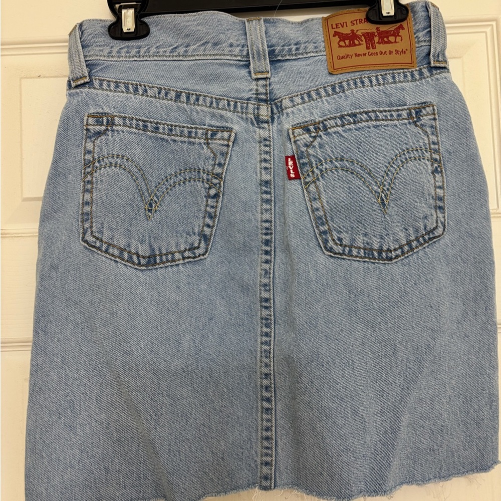 Levi’s Light Blue Denim Mini Skirt